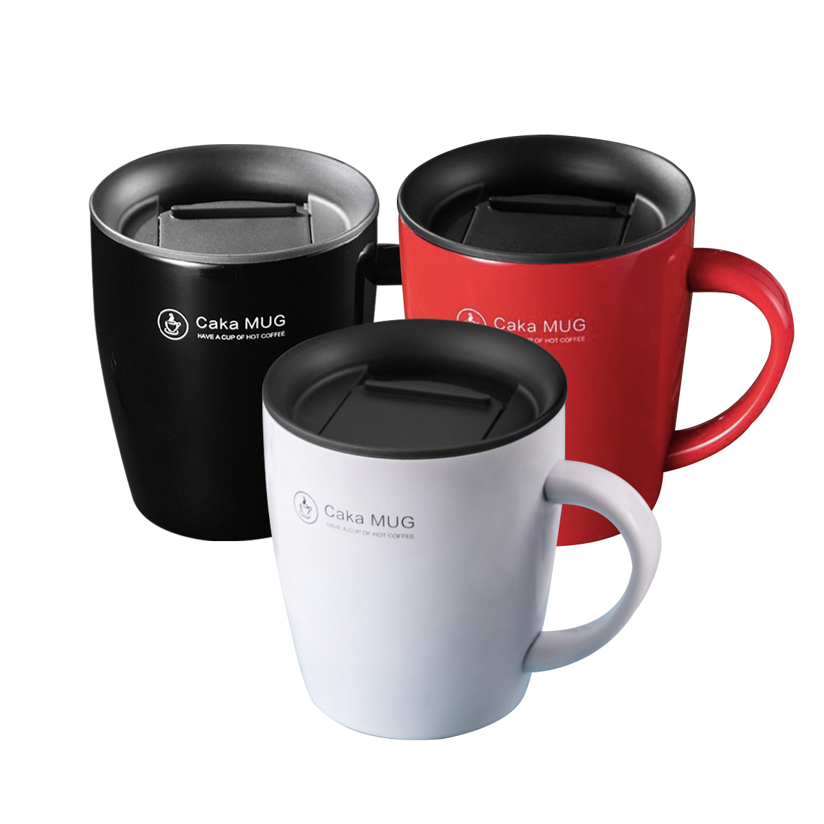 Stylish Stainless Steel Insulated Coffee Mug (380ml)